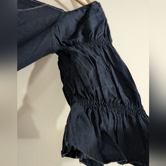 Urban Outfitters denim mini dress with tired sleeves size M New , no tag - Picture 6 of 6